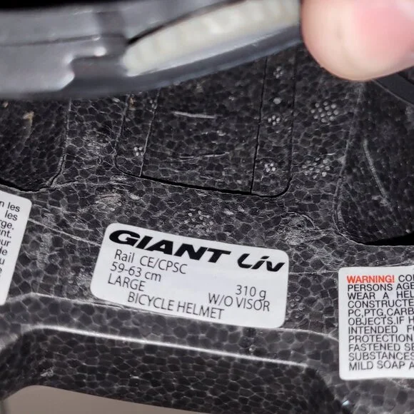 Giant Liv Rail Helmet  Size Large 59-63cm - Picture 7 of 9